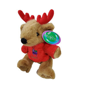 GAC Treat Cetera Vintage 1997 Christmas Sweater Reindeer Stuffed Plush 10 Inches